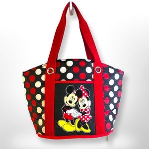 Disney Minnie Mouse insulated tote bag. Disney Store brand.